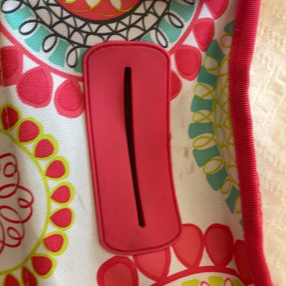 Thirty One 31 Pack and pull caddy car organizer, citrus medallion. Pink - Picture 9 of 16
